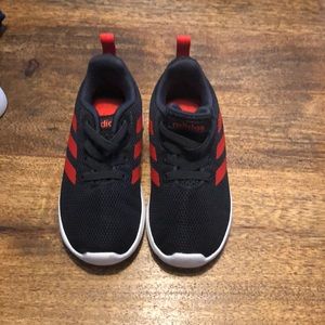 Adidas black and red sneakers like new